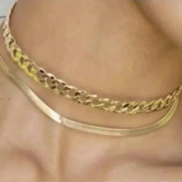 Jennifer Zeuner Gold Herringbone Necklace 16” | Dainty | NWT - Picture 7 of 15